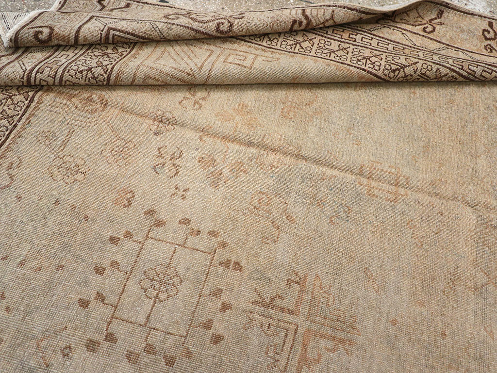 Vintage East Turkestan Khotan Carpet, No.18411 - Gss