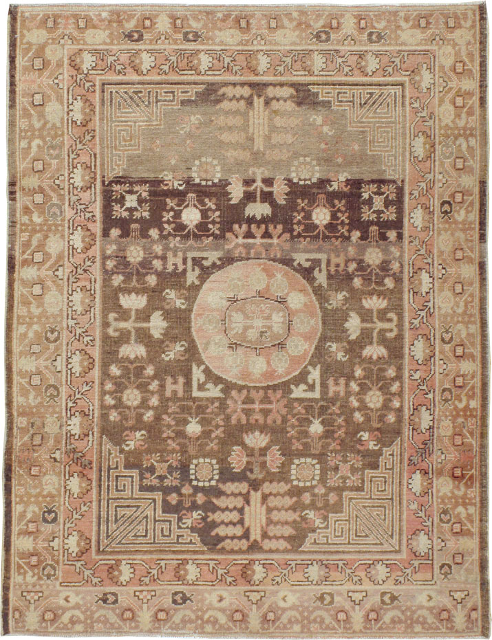 Antique East Turkestan Khotan Rug, No.18414 - Gss