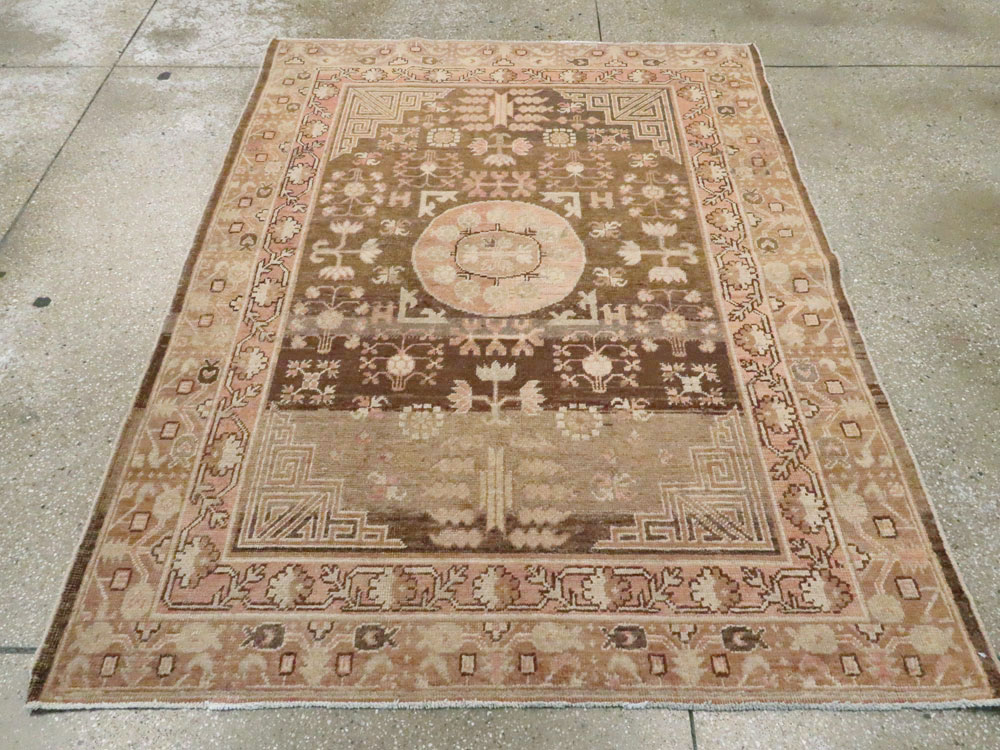 Antique East Turkestan Khotan Rug, No.18414 - Gss