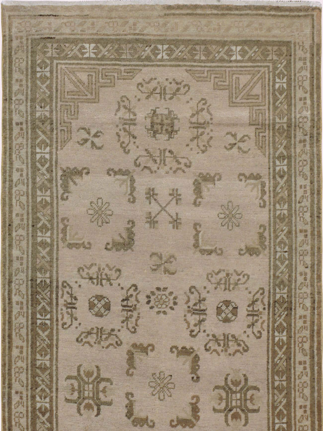 Vintage East Turkestan Khotan Runner, No.18419 - Gss