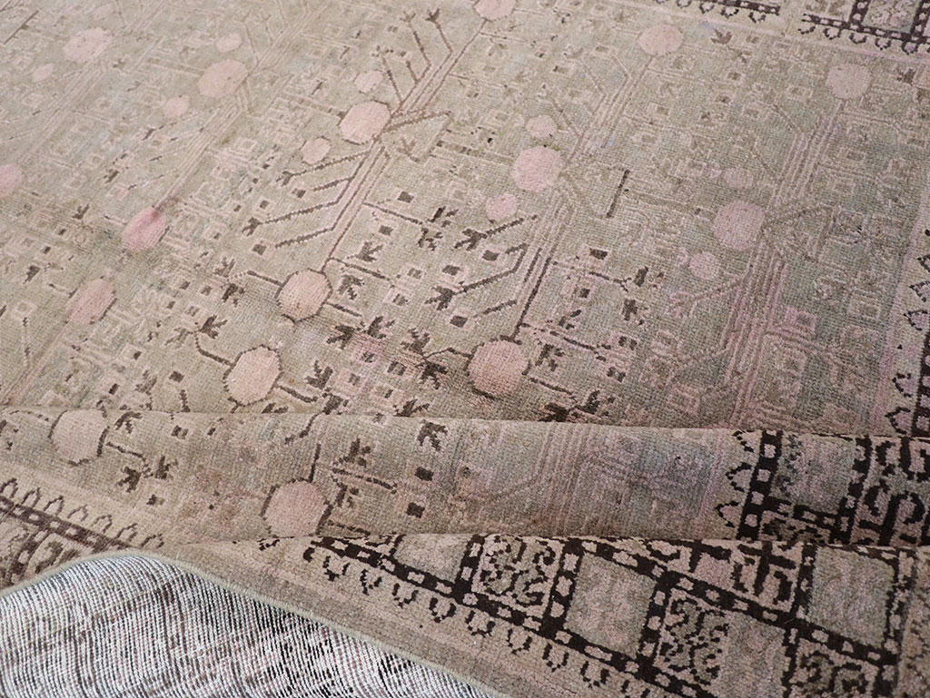 Vintage East Turkestan Khotan Carpet, No.18426 - Gss