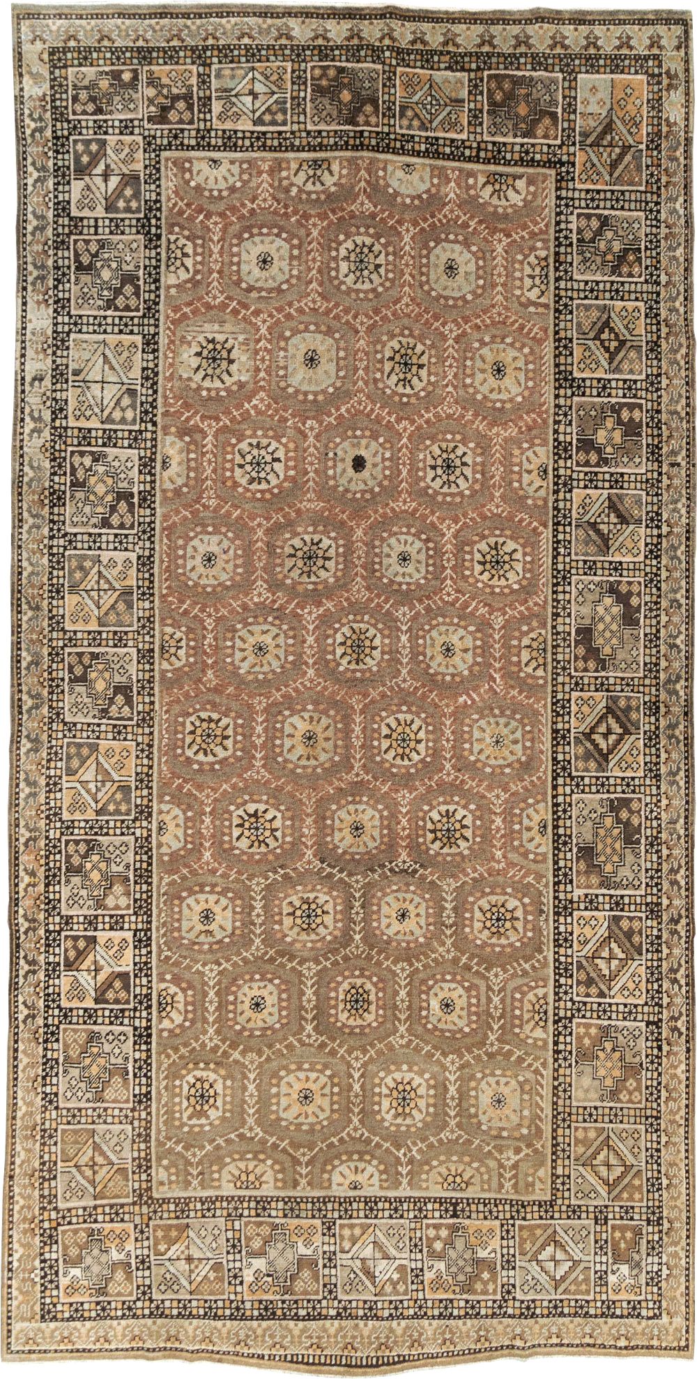Antique East Turkestan Khotan Gallery Rug, No.18427 - Gss