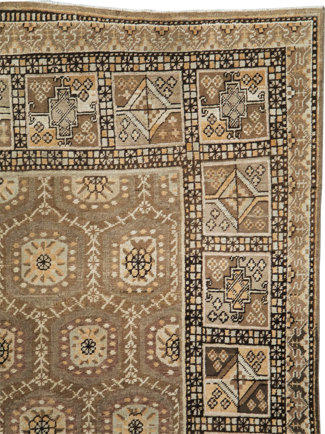 Antique East Turkestan Khotan Gallery Rug, No.18427 - Gss
