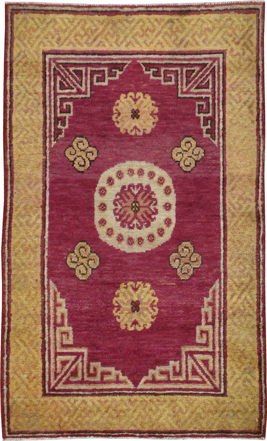 Antique East Turkestan Khotan Rug, No.18429 - Gss