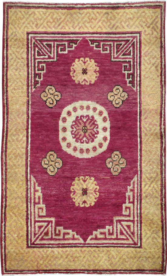Antique East Turkestan Khotan Rug, No.18429 - Gss