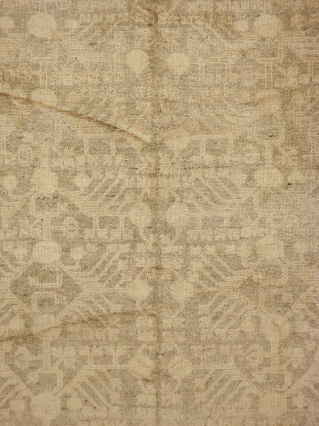 Vintage East Turkestan Khotan Carpet, No.18439 - Gss