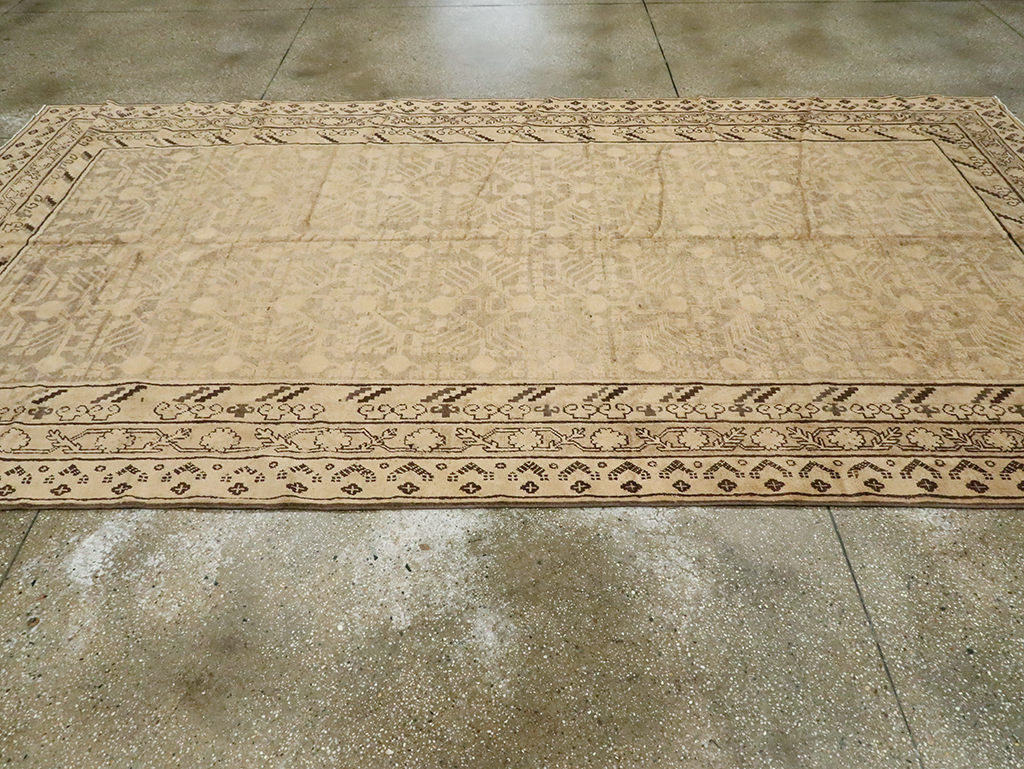 Vintage East Turkestan Khotan Carpet, No.18439 - Gss