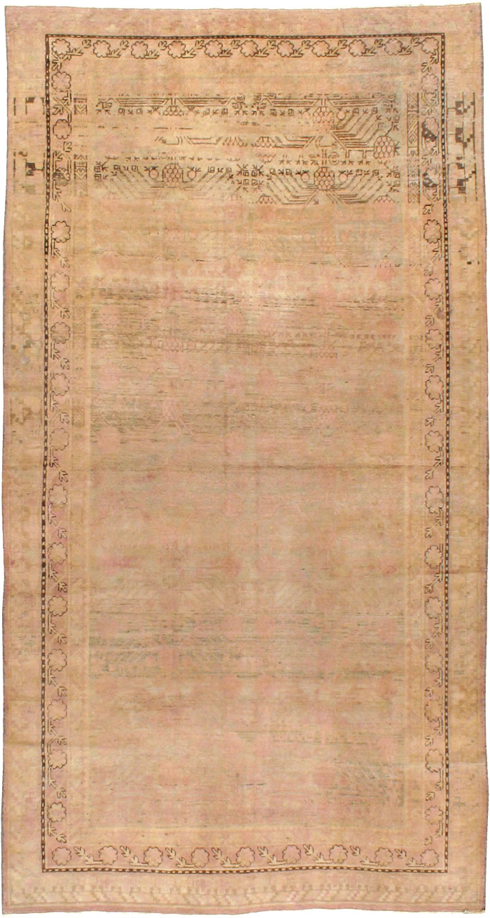 Vintage East Turkestan Khotan Carpet, No.18440 - Gss