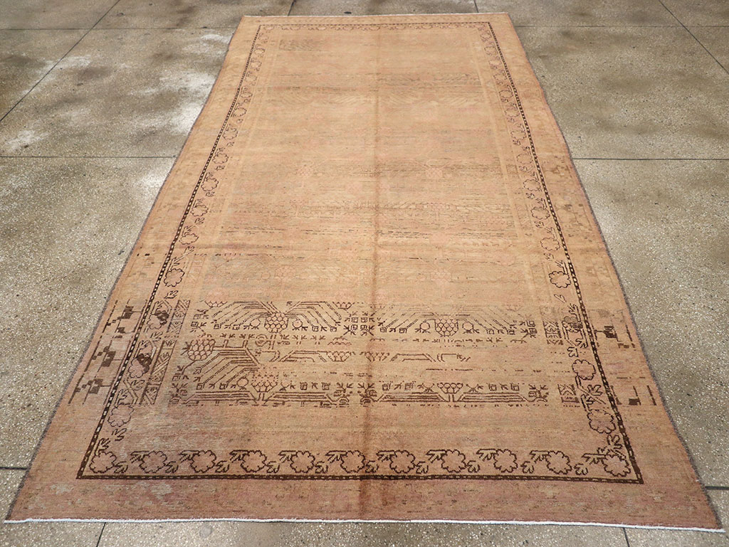 Vintage East Turkestan Khotan Carpet, No.18440 - Gss