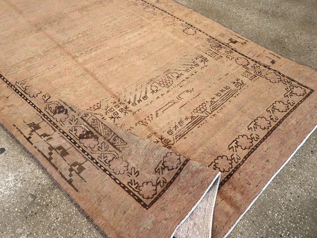 Vintage East Turkestan Khotan Carpet, No.18440 - Gss