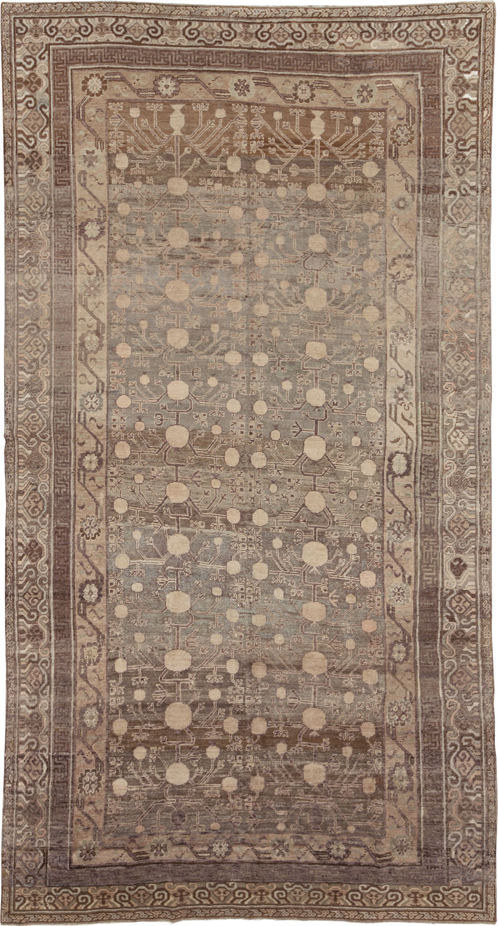 Vintage East Turkestan Khotan Carpet, No.18441 - Gss