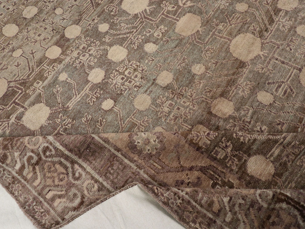 Vintage East Turkestan Khotan Carpet, No.18441 - Gss