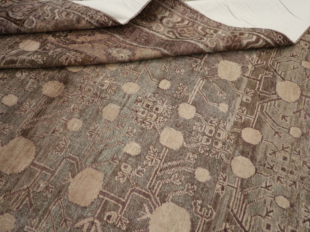 Vintage East Turkestan Khotan Carpet, No.18441 - Gss