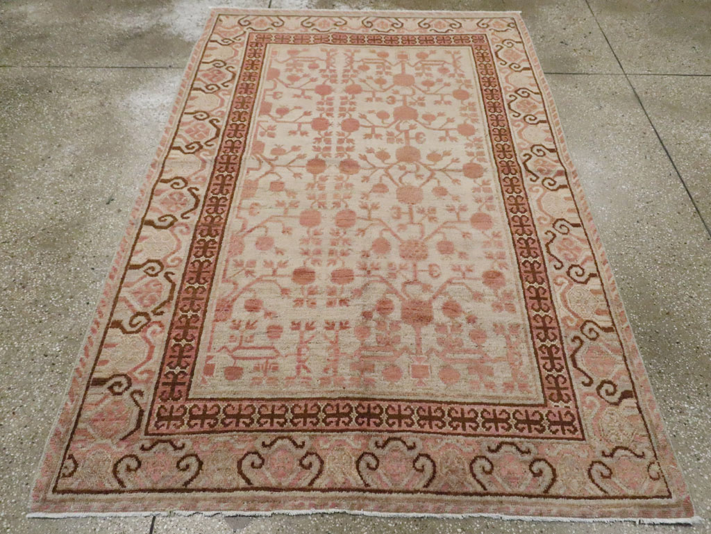 Vintage East Turkestan Khotan Rug, No.18442 - Gss