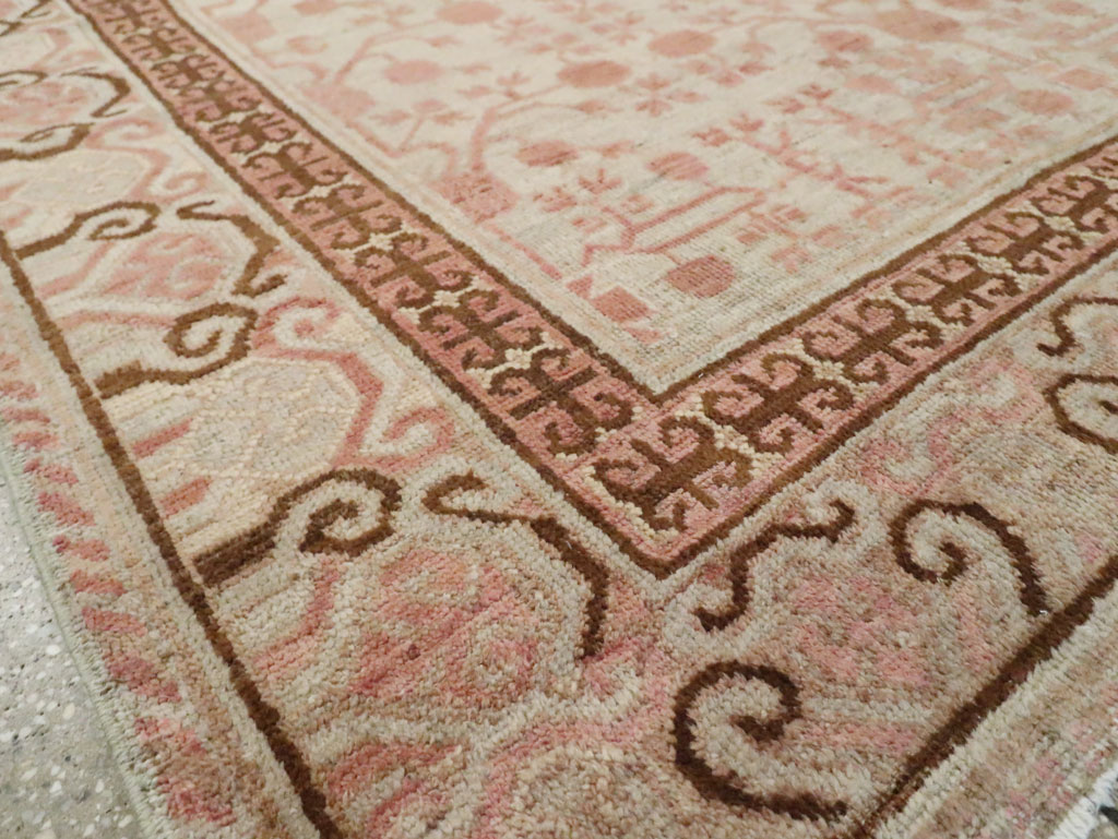 Vintage East Turkestan Khotan Rug, No.18442 - Gss