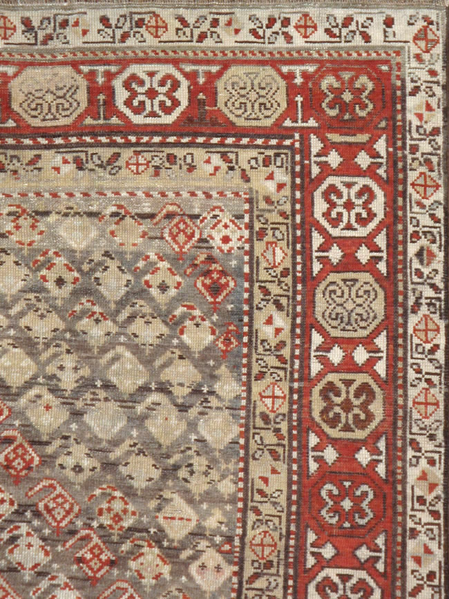 Antique Caucasian Kazak Rug, No.18467 - Gss