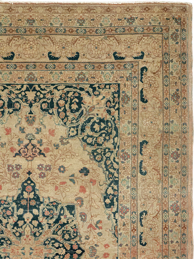 Antique Persian Tabriz Hagi Jalili Rug, No.18474 - Gss