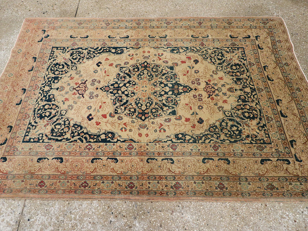 Antique Persian Tabriz Hagi Jalili Rug, No.18474 - Gss
