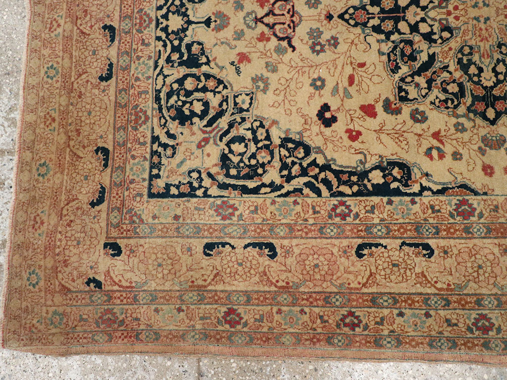 Antique Persian Tabriz Hagi Jalili Rug, No.18474 - Gss