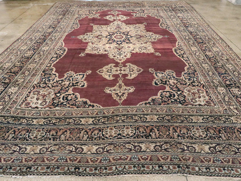 Antique Persian Lavar Kerman Carpet, No.18494 - Gss