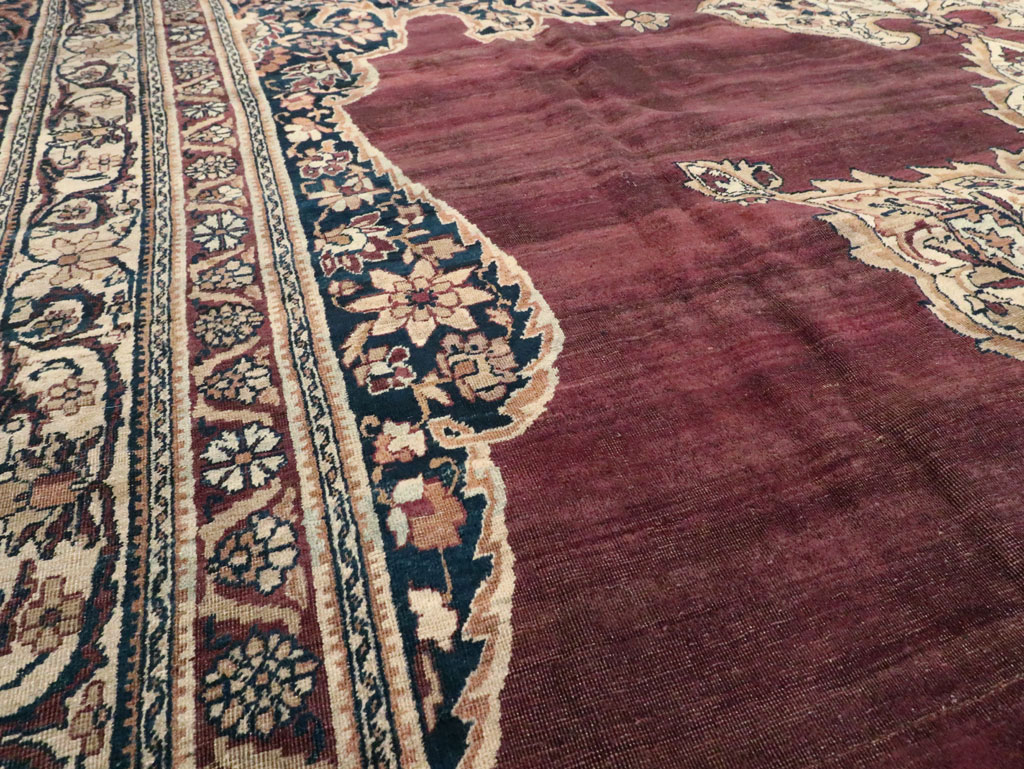 Antique Persian Lavar Kerman Carpet, No.18494 - Gss