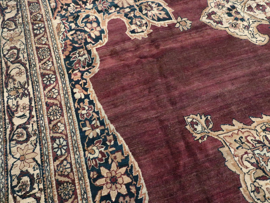 Antique Persian Lavar Kerman Carpet, No.18494 - Gss