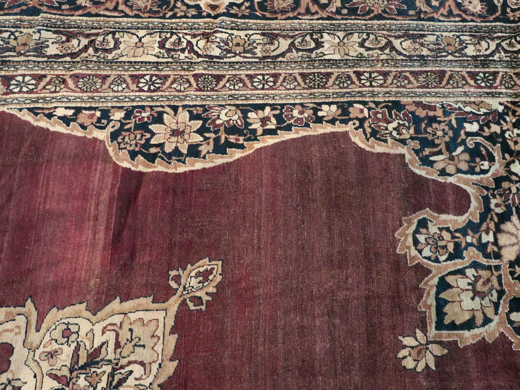 Antique Persian Lavar Kerman Carpet, No.18494 - Gss