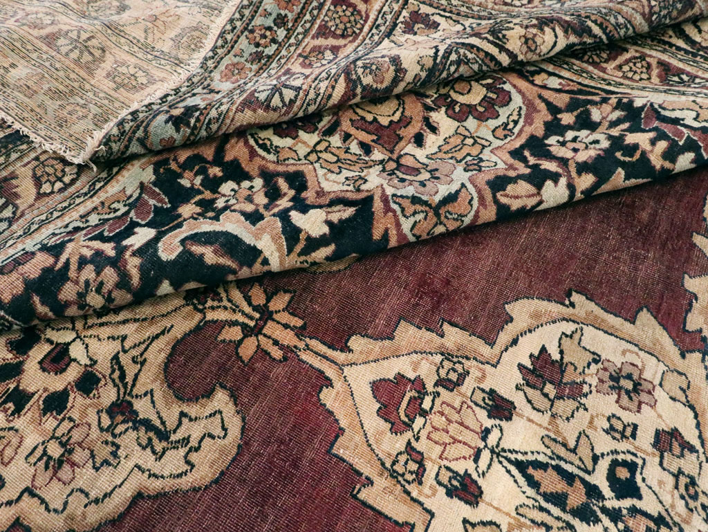 Antique Persian Lavar Kerman Carpet, No.18494 - Gss