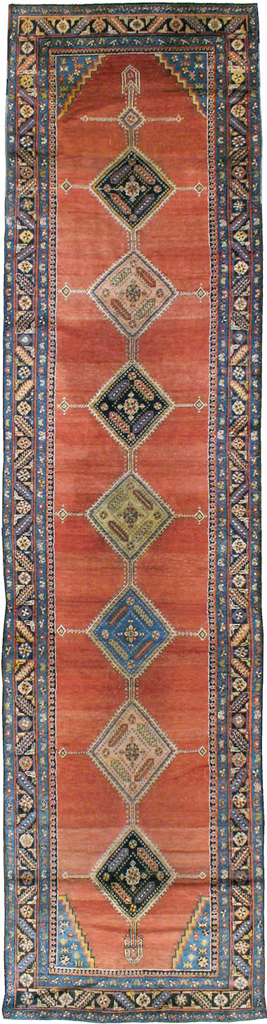 Antique Persian Bakshaish Runner, No.18510 - Gss