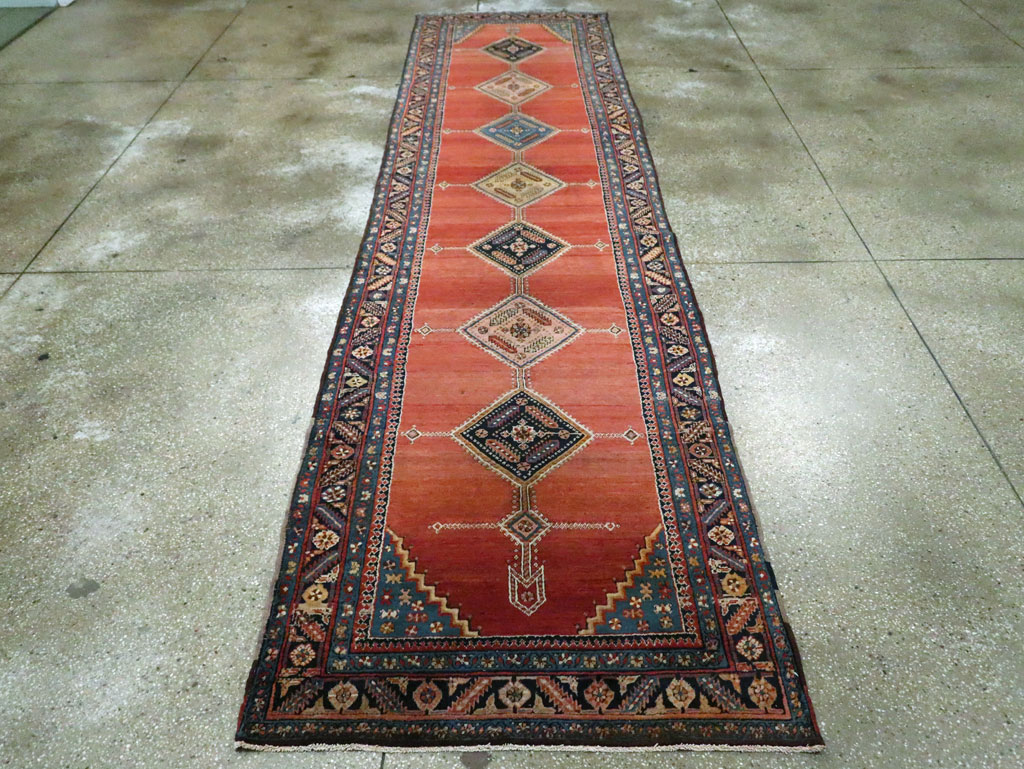 Antique Persian Bakshaish Runner, No.18510 - Gss