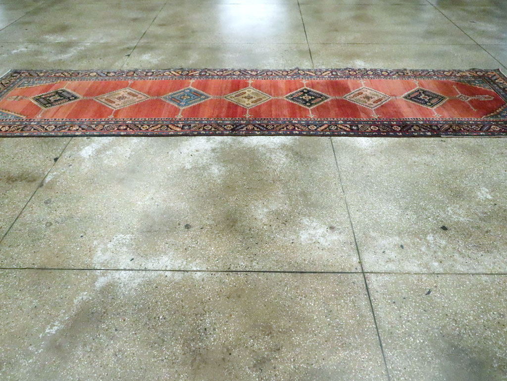 Antique Persian Bakshaish Runner, No.18510 - Gss