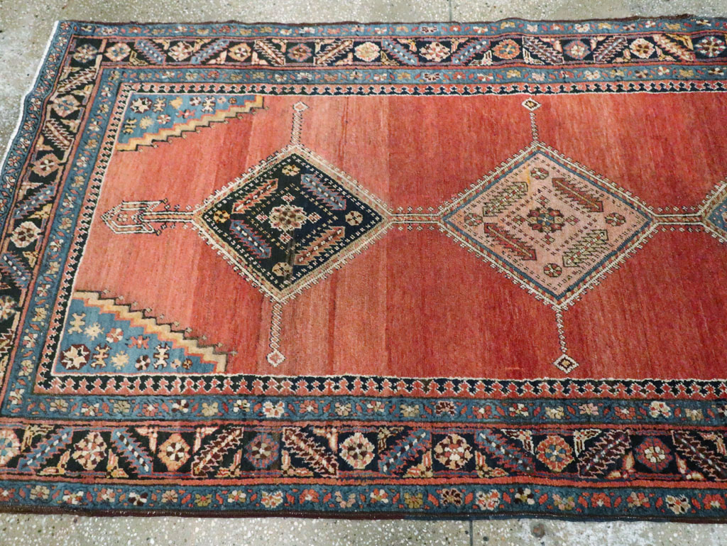 Antique Persian Bakshaish Runner, No.18510 - Gss