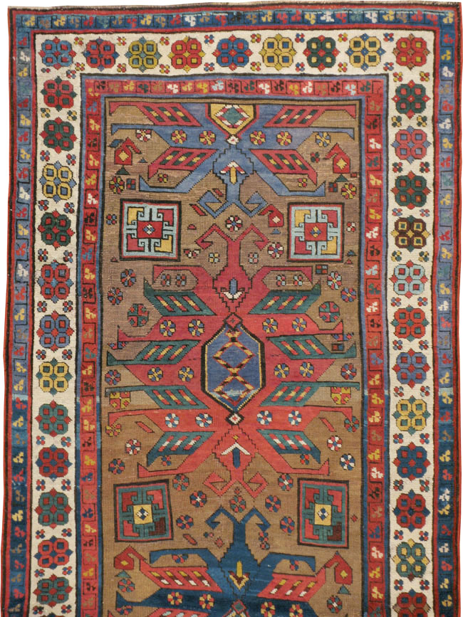Antique Caucasian Kazak Rug, No.18514 - Gss