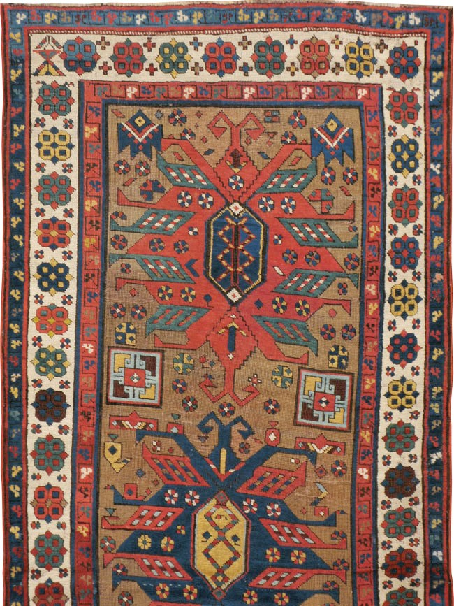Antique Caucasian Kazak Rug, No.18514 - Gss
