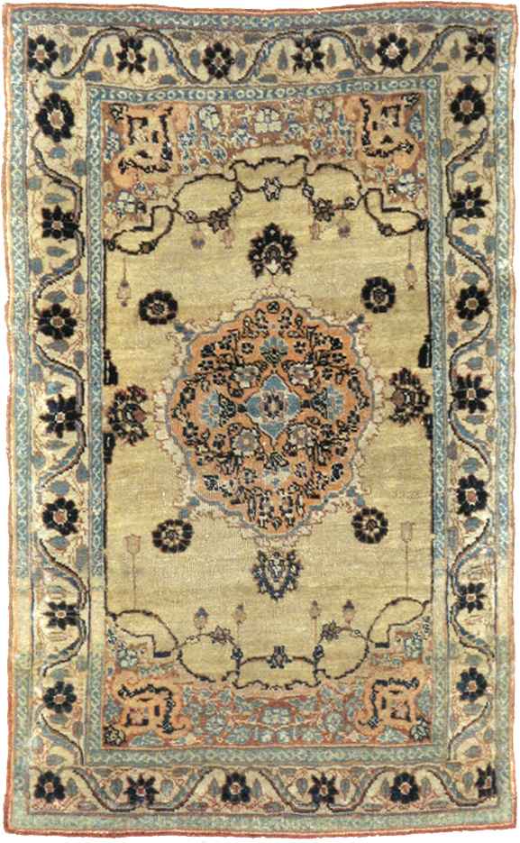 Antique Persian Tabriz Hagi Jalili Rug, No.18516 - Gss