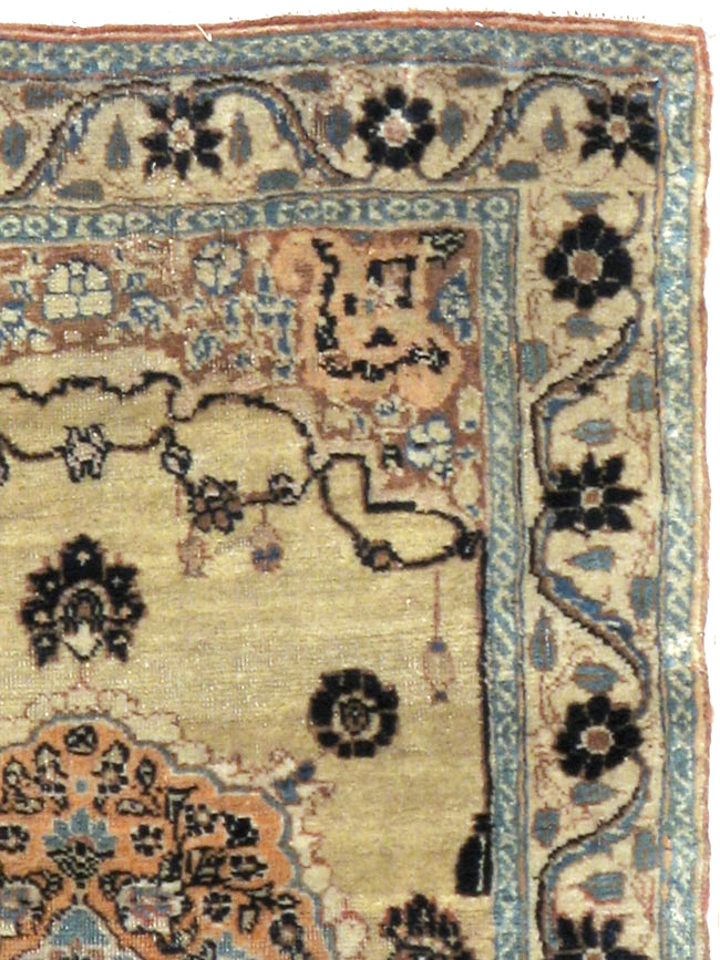 Antique Persian Tabriz Hagi Jalili Rug, No.18516 - Gss