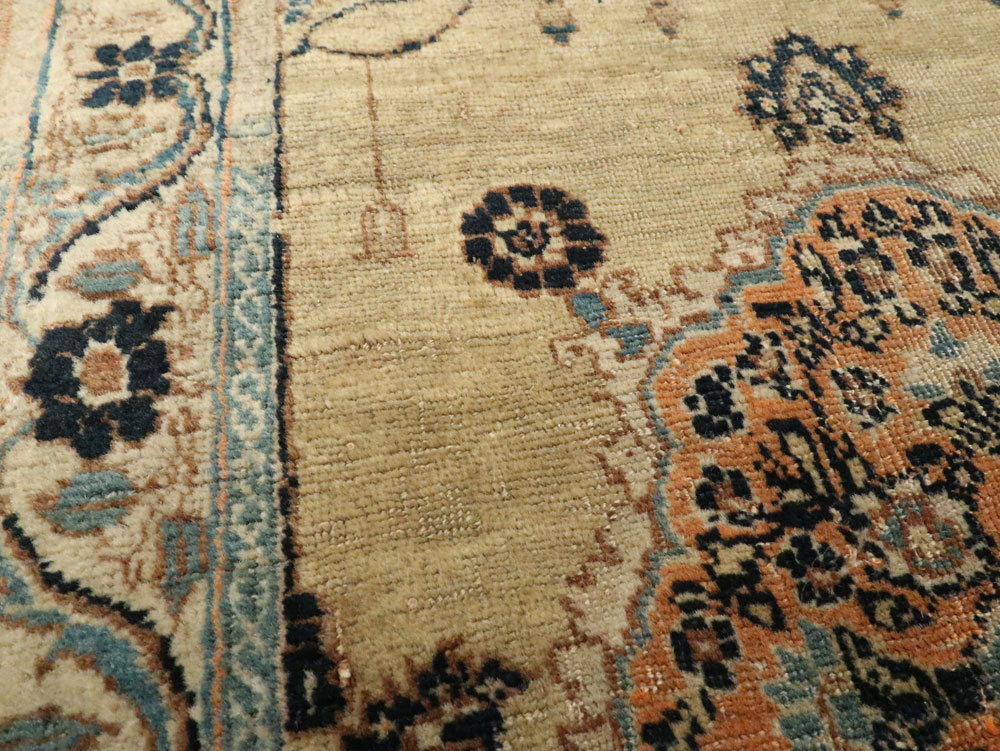 Antique Persian Tabriz Hagi Jalili Rug, No.18516 - Gss