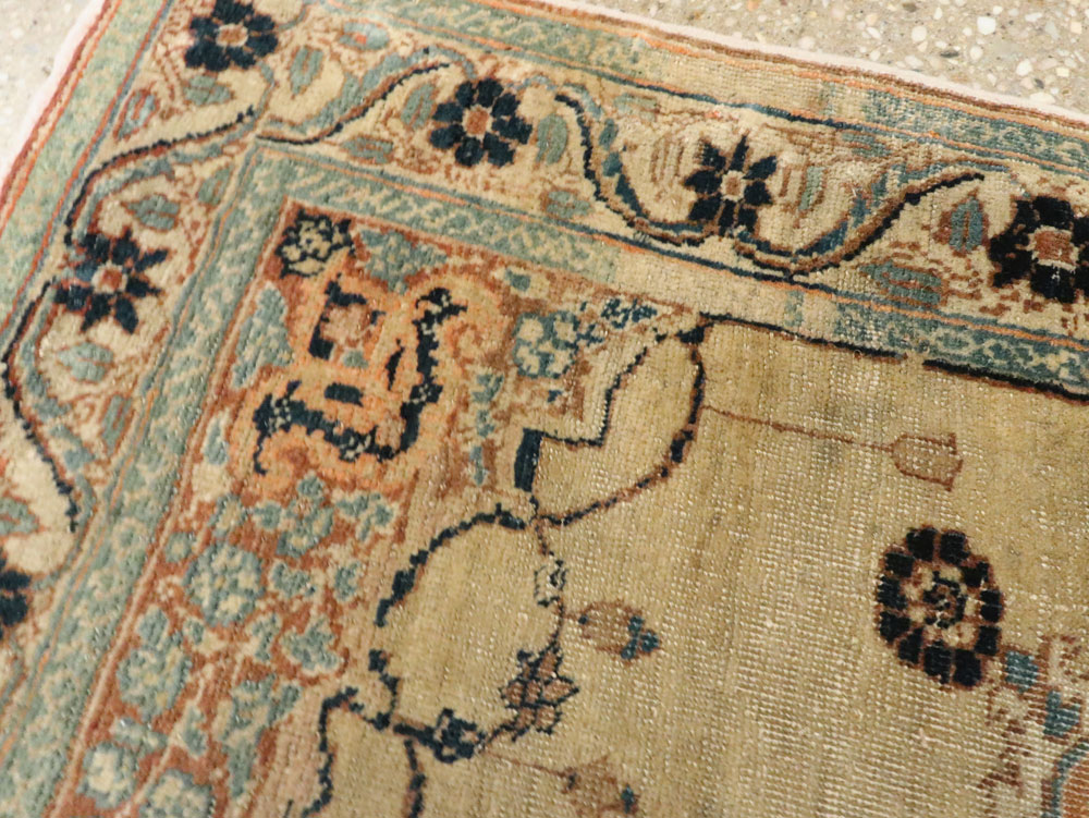 Antique Persian Tabriz Hagi Jalili Rug, No.18516 - Gss