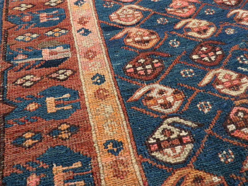 Antique Central Asian Soumak Rug, No.18521 - Gss
