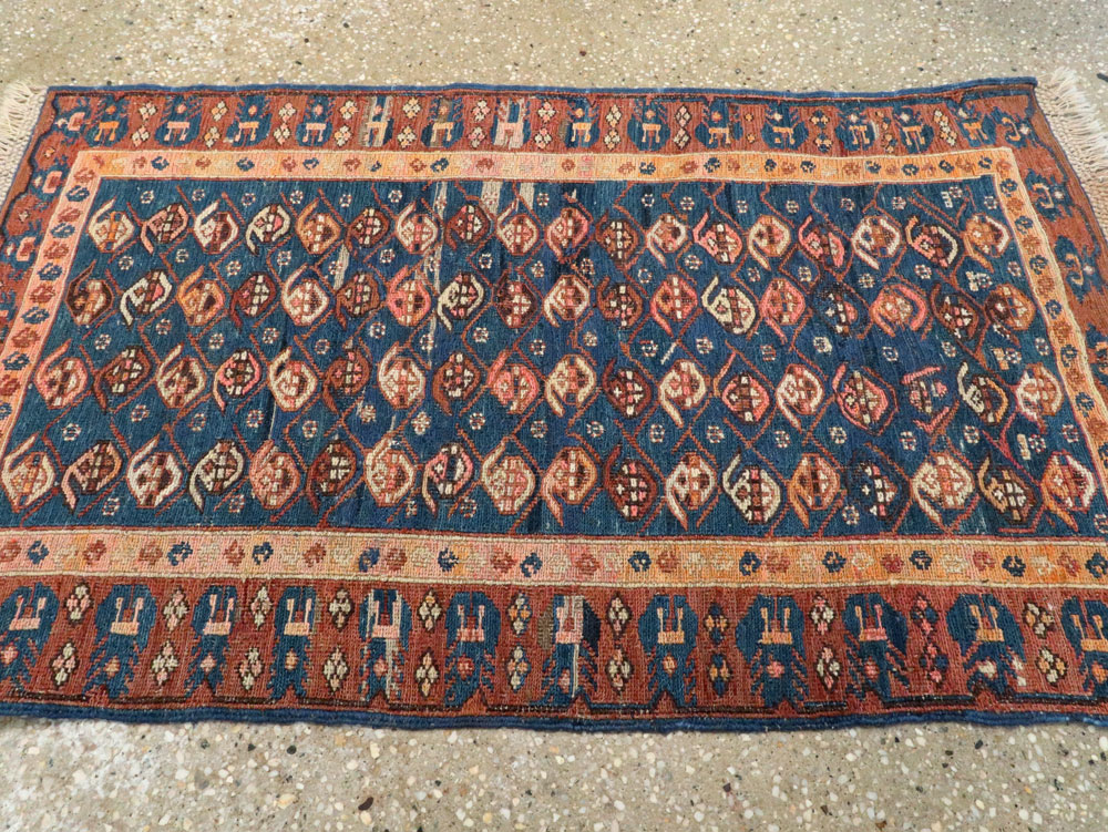Antique Central Asian Soumak Rug, No.18521 - Gss