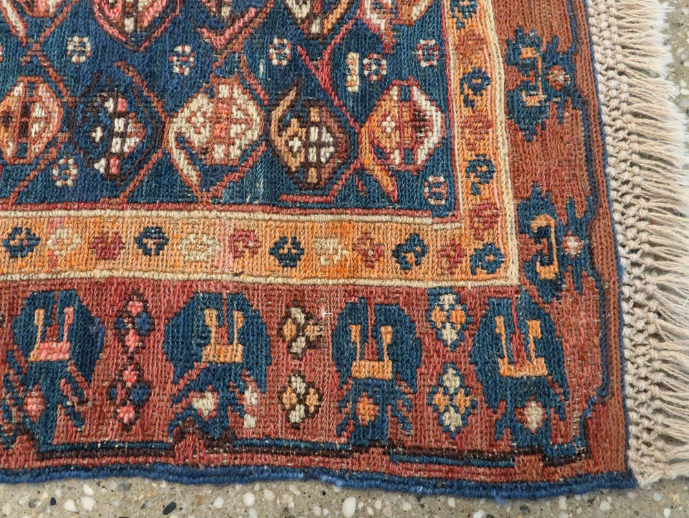 Antique Central Asian Soumak Rug, No.18521 - Gss
