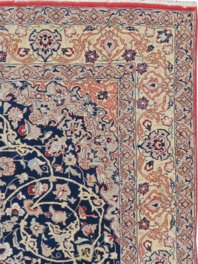 Vintage Persian Nain Rug, No.18527 - Gss