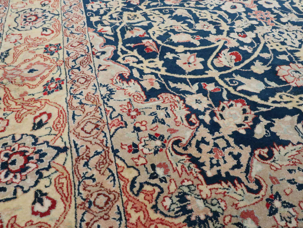 Vintage Persian Nain Rug, No.18527 - Gss