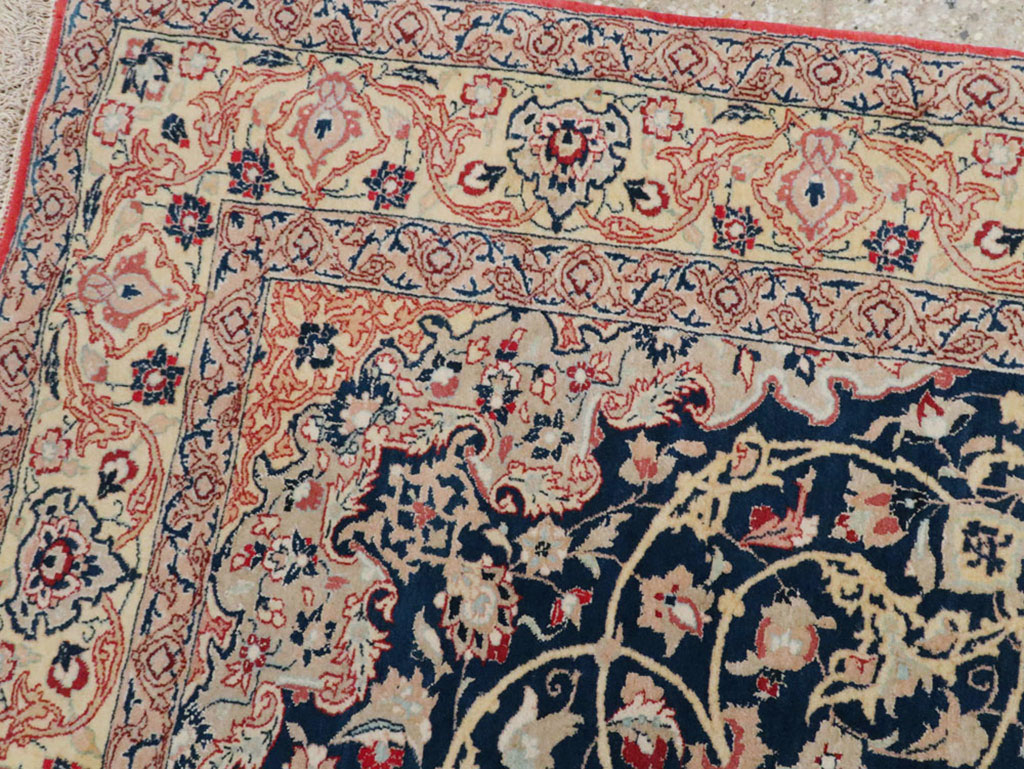 Vintage Persian Nain Rug, No.18527 - Gss