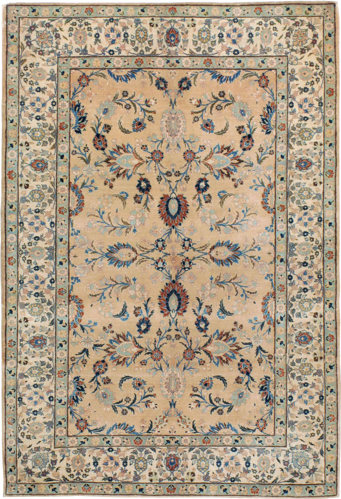 Vintage Persian Tabriz Rug, No.18528 - Gss