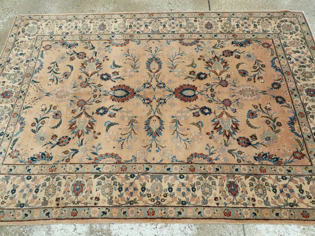 Vintage Persian Tabriz Rug, No.18528 - Gss