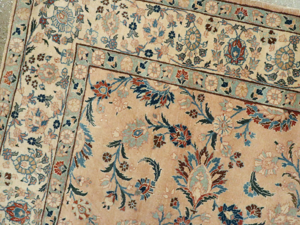 Vintage Persian Tabriz Rug, No.18528 - Gss