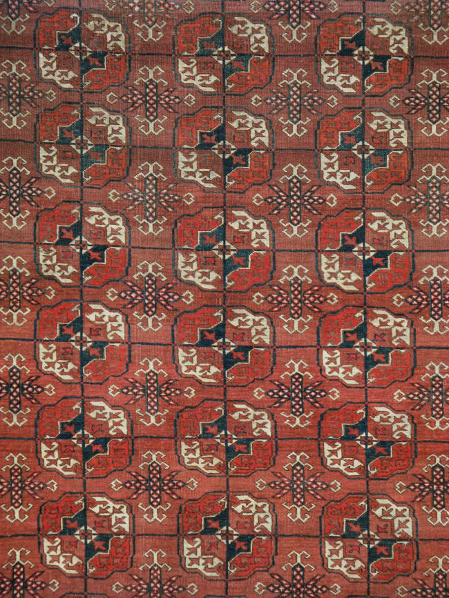Antique Central Asian Tekke Rug, No.18529 - Gss