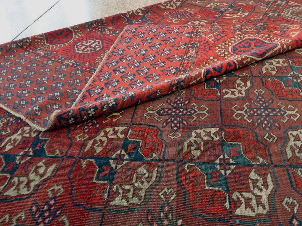 Antique Central Asian Tekke Rug, No.18529 - Gss