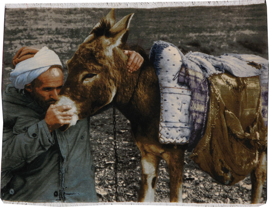 Vintage Persian Tabriz Pictorial Rug, No.18540 - Gss